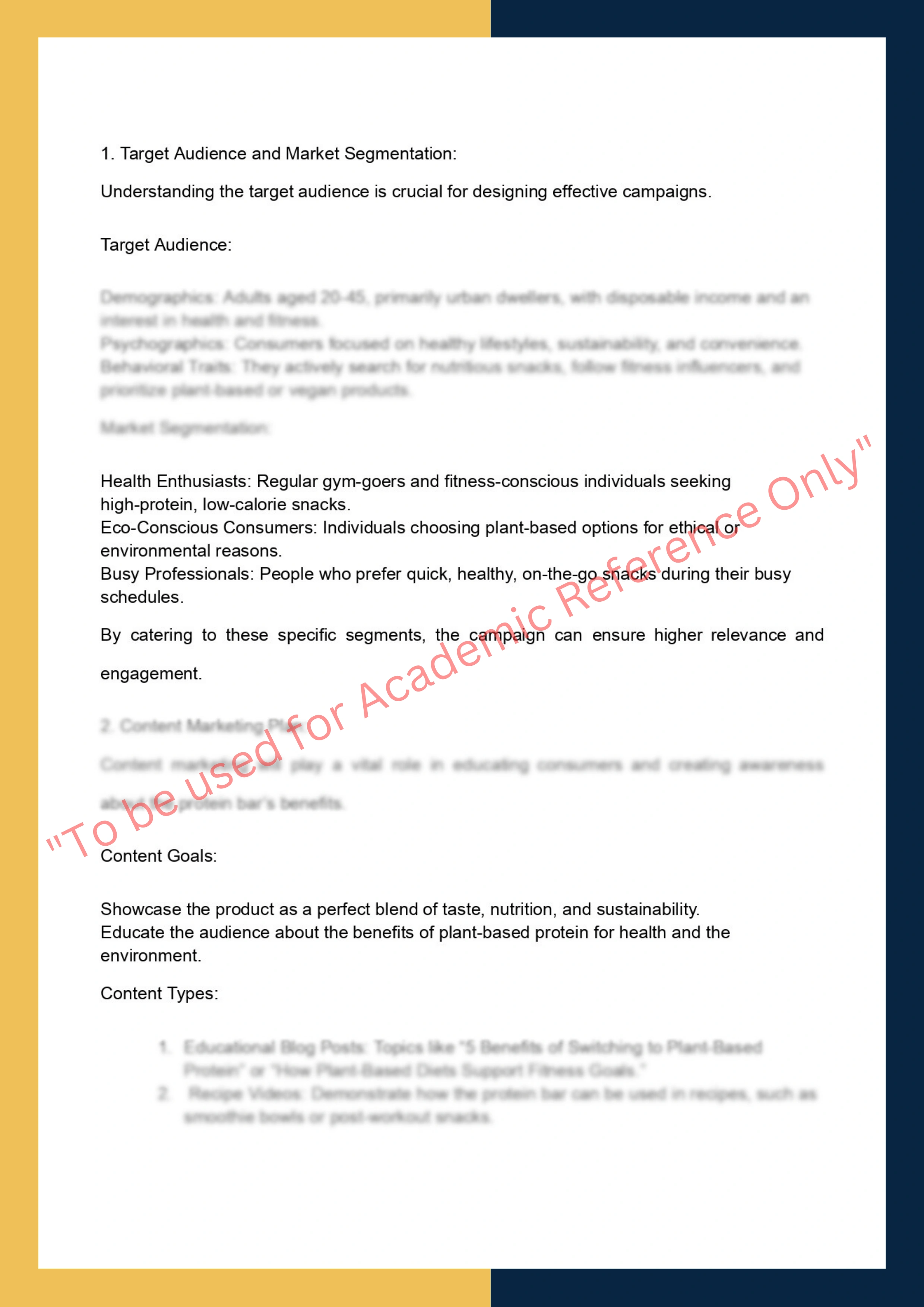 Assignment sample solution of MKTG502 - Digital Marketing and Analytics 1